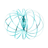 Mozi Geometric Stainless Steel Sensory Spring Toy – Blue- Fidget Toy