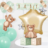 Teddy Bear Banner with Latex Balloons