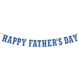 👔 Happy Father’s Day Diamond Sparkle Banner – 11" Blue