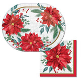 🎄 Festive Floral Luncheon Napkins – 16 Count by Creative Converting (Poinsettia Christmas Collection)