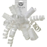 Curly Grosgrain Bow – White (GL924)