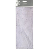 ✨ White Holographic Sparkle Tissue Paper – 4 Sheets  Soft Tissue with Embedded Confetti Shine