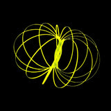 Glozi Geometric Sensory Spring Toy – Yellow- Fidget Toy