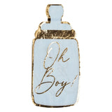 Baby Bottle Die-Cut Guest Towels – “Oh Boy!” Blue