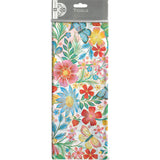 Happy Wildflowers Tissue Paper with Metallic Gold Highlights