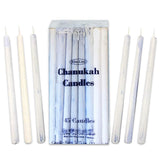 Deluxe Chanukah Candles – Assorted Blue & White (Rite Lite Item C-10-BWN2)