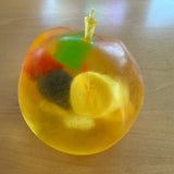 Jumbo Vaseline Apple Fruit Salad Squishy | Clear Gel Sensory Fidget Toy
