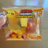 Jumbo Vaseline Apple Fruit Salad Squishy | Clear Gel Sensory Fidget Toy