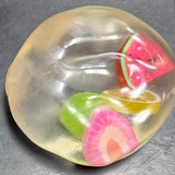 Fruit Salad Handmade Clear Coconut Oil Squishy Ball –  Zero Rebound