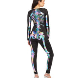 Iridescent Skeleton Bodysuit Costume by Tipsy Elves