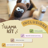 Llama Needle Felting Activity Kit By Woolbuddy