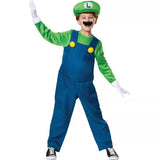 Super Mario Bros. Luigi Deluxe Kids Costume by Disguise