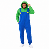 Super Mario Luigi Adult Onesie Costume | OppoSuits