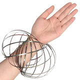 Mozi Geometric Stainless Steel Sensory Spring Toy – Iridescent- Fidget Toy