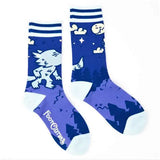 Cute Werewolf Adult Crew Socks One Size Fits Most By FootClothes