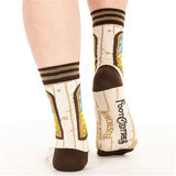 Winchester Mystery House: Spiderweb Window Adult Crew Socks By FootClothes