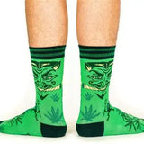 Devil's Lettuce Adult Crew Socks One Size Fits Most By FootClothe