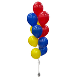 One Dozen 11" Latex Bouquet – 12 Hi-Floated Latex Balloons with Foil Weight (In-Store Pick Up ONLY)