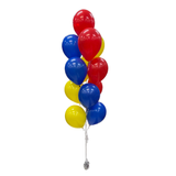 One Dozen 11" Latex Bouquet – 12 Hi-Floated Latex Balloons with Foil Weight (In-Store Pick Up ONLY)