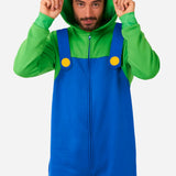 Super Mario Luigi Adult Onesie Costume | OppoSuits
