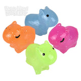 1.5" Mini Gummy Capybara Glitter Squishy