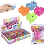 1.5" Mini Gummy Capybara Glitter Squishy