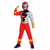Power Rangers Dino Fury Red Ranger Muscle Kids Costume by Disguise
