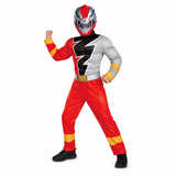 Power Rangers Dino Fury Red Ranger Muscle Kids Costume by Disguise