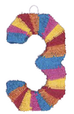 Numeral 3 Piñata By Unique