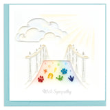 Rainbow Bridge Greeting Card by Quilling Card