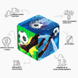 2.4" Shashibo Magnetic Puzzle Cube – Soccer- Fidget Toy