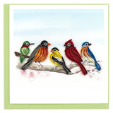 Songbirds Greeting Card by Quilling Card