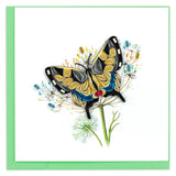 Swallowtail Butterfly Greeting Card by Quilling Card