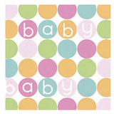Pastel Baby Shower Gift Wrap by Unique