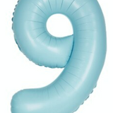 34" Matte Blue Number 9 Foil Balloon by Unique