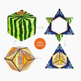 2.4" Shashibo Magnetic Puzzle Cube – Hyper Melon Meow Wolf- Fidget Toy