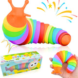 🐌 Fidget Slug Sensory Toy  Articulated • Clicky • Stress Relief