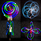 Spinballs Glow.0 LED Rechargeable Poi Set