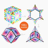 2.4" Shashibo Magnetic Puzzle Cube – Tie Dye Twist- Fidget Toy