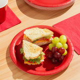Classic Red Paper Luncheon Plates By Creative Converting