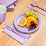 Luscious Lavender Assorted Premium Plastic Cutlery, 24 Count
