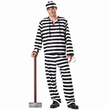 Jailbird Adult Costume by California Costumes
