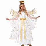 Starburst Angel Kids Costume with Wings & Halo | California Costumes