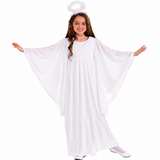 Girls Angel Costume with White Dress & Halo – Forum Novelties