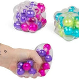 Scrunchems ASMR Squish Square – Bead-Filled Sensory Toy – Assorted Colors