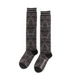 Bat Damask Adult Knee High Socks One Size Fits Most By FootClothes