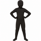 Black Second Skin Bodysuit Child Costume