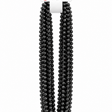 Black Party Bead Necklaces – 12 Pack