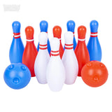 Mini Red, White & Blue Bowling Set – 4.25" Tabletop Game