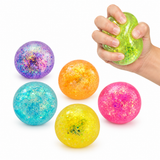 2.5-Inch Glitter Maltose Sugar Squish Ball – Assorted Colors